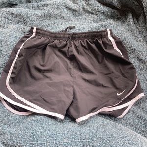 Black womens nike tempo running shorts SMALL